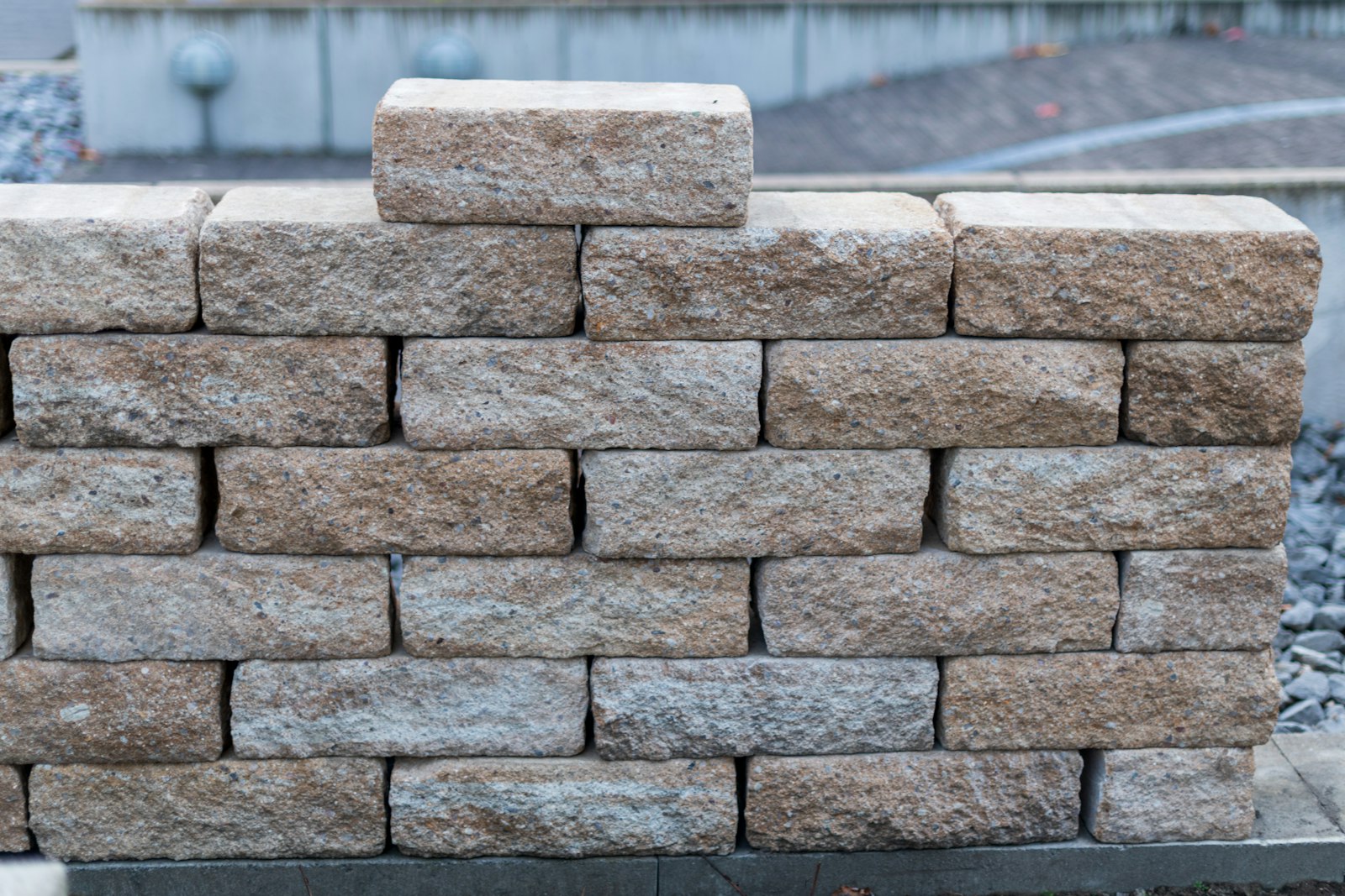 Segmental retaining wall turning a slope into usable yard